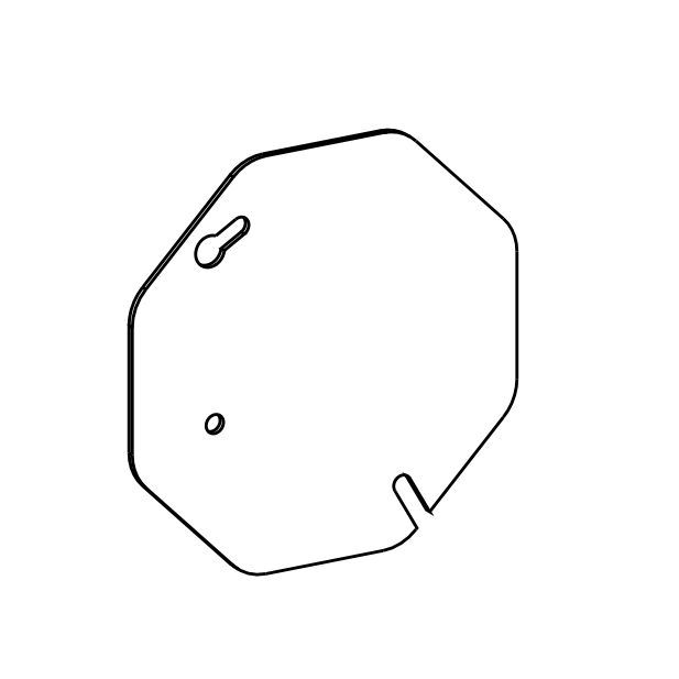 Orbit CB-B 4" Octagonal Concrete Box Blank Cover, Pack of 100