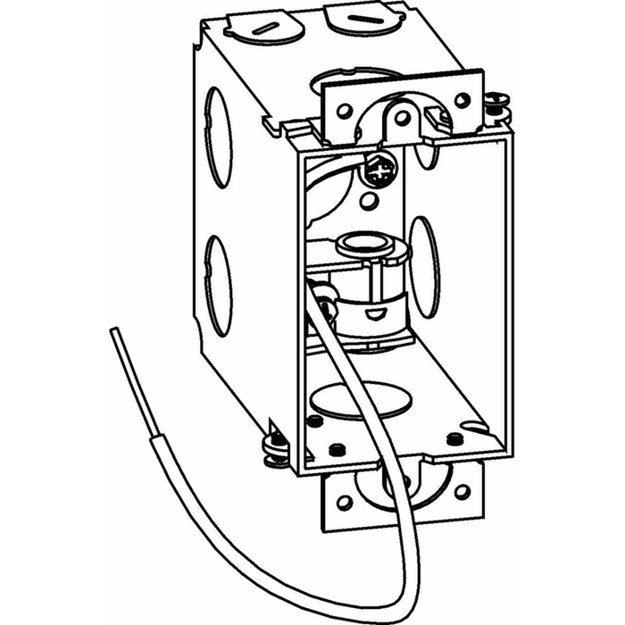 Orbit GDB-1-MC 3-1/2" Deep Gangable 1-Gang Switch Box with MC Clamps