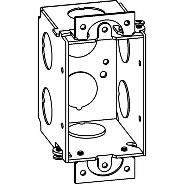 Orbit GB-1 Gangable 1-Gang Switch Box, 2-1/2" Deep with Ears, Pack of 100