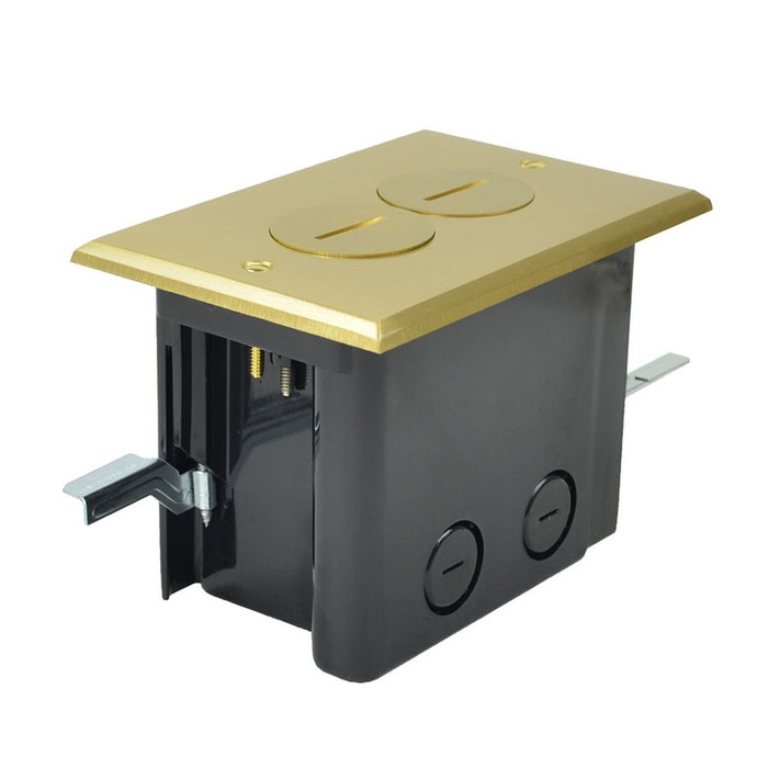 Allied Moulded FB-2 Polycarbonate 1-Gang Floor Box Assembly