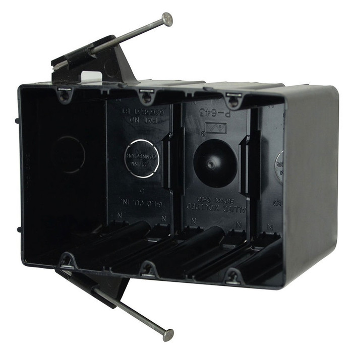 Allied Moulded P-643QT FlexBox Thermoplastic 3-Gang Electrical Switch Box