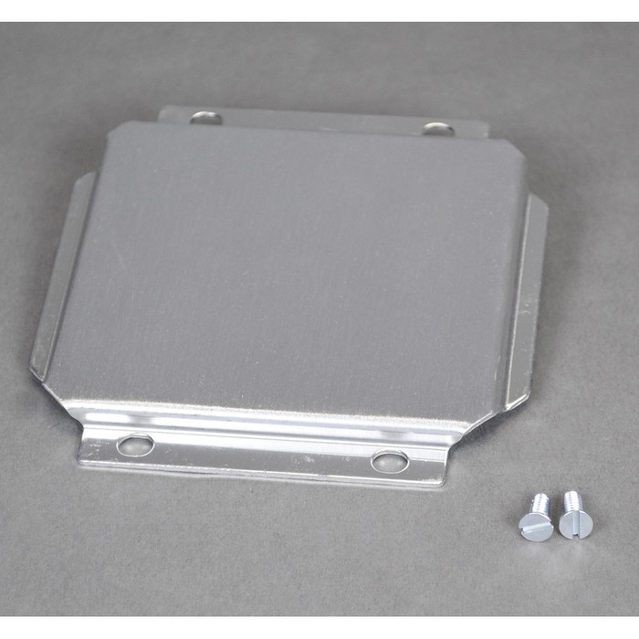 Wiremold LTF48-B Multiplex Blank Faceplate, Aluminum