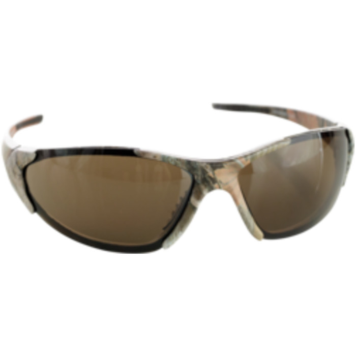 Minerallac 19115 CrossFire Safety Glasses, Woodland Brown/Camo Frame with HD Brown Mirror Lens
