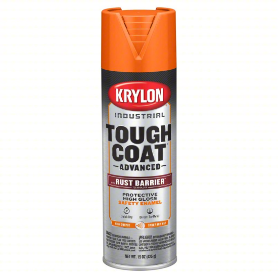 Minerallac 37481 OSHA Orange Acrylic Enamel Safety Spray Paint, 16 oz Can