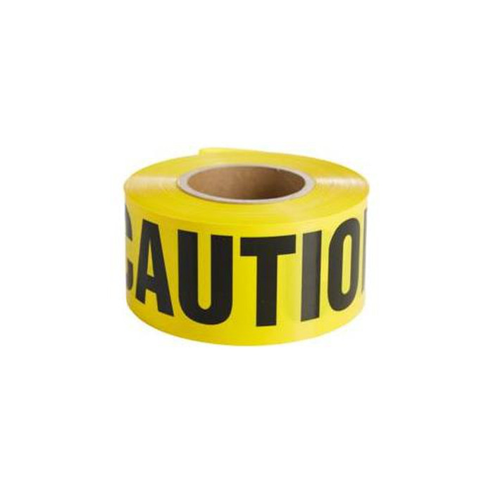 Minerallac 94625 3" x 1000' CAUTION Barricade Tape, Yellow
