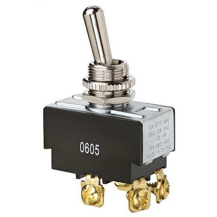 Ideal Industries 774005 Heavy-Duty DPST Toggle Switch, On-Off, Spade Terminal