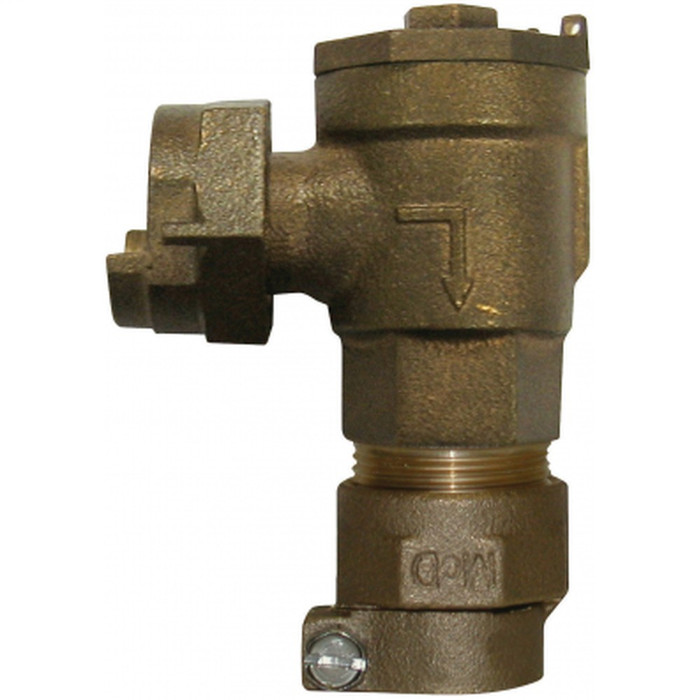 A.Y. McDonald 5182400 702-3H2 Angle Single Check Valve, 3/4" Meter x 3/4" CTS, No-Lead