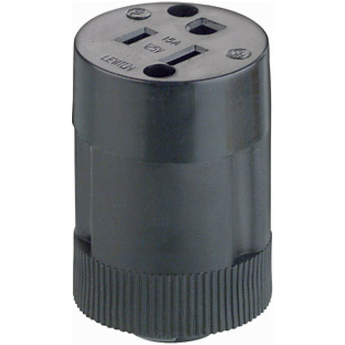 Leviton 114 Female Connector, 15A 3-Wire Configuration