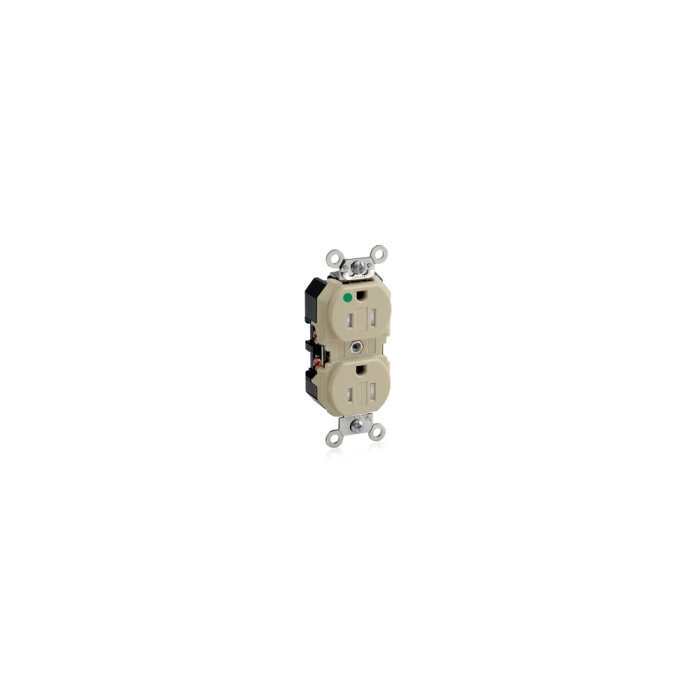 Leviton 8200-SGI Hospital Grade Duplex Receptacle, 15A-125V, Pack of 100