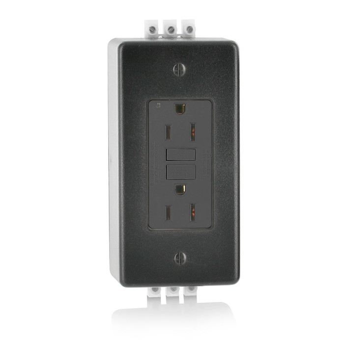 Leviton GFNT1-DIN GFCI Duplex Receptacle Outlet