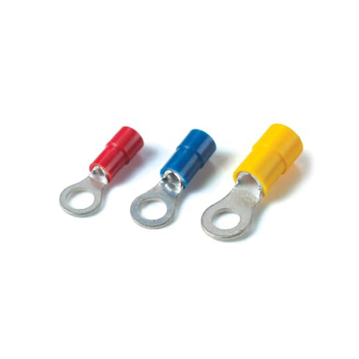 Catamount TV10-XV Vinyl Insulated Ring Terminal, Copper, Yellow, Pack of 100