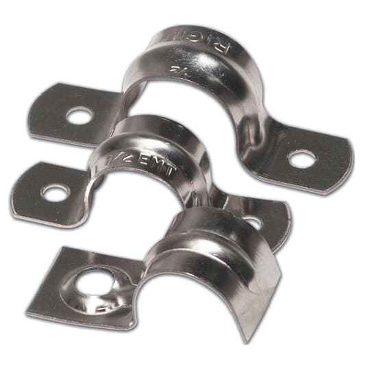 Steel City 1-1/4" EMT One Hole Snap Strap, Steel