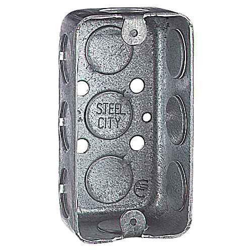 Steel City 58351-1/2 Utility Box (4x2-1/8x1-1/2, 1/2" KO)