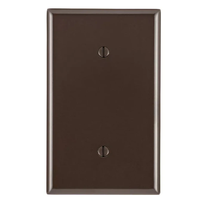 Leviton Gray 1-Gang Blank Wallplate, 100-Pack