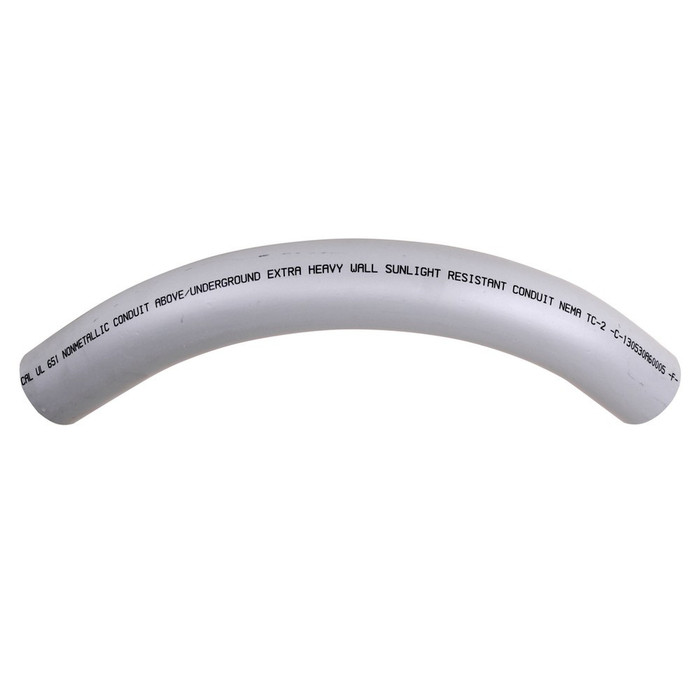 Kraloy 78626 2-1/2" PVC Schedule 80 90° Standard Elbow, SPxSP