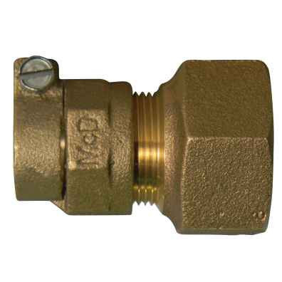 A.Y. McDonald 5149 CTS x Female Flare Lead-Free Adapter, 3/4"