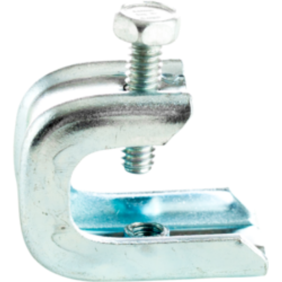 Minerallac Steel Set Screw Beam Clamp with 3/4" Flange Capacity and Zinc Plated Finish