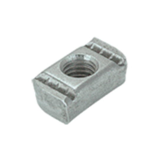 Minerallac CNN025EG Channel Nut, No Spring, 1/4"-20, Zinc Plated Steel