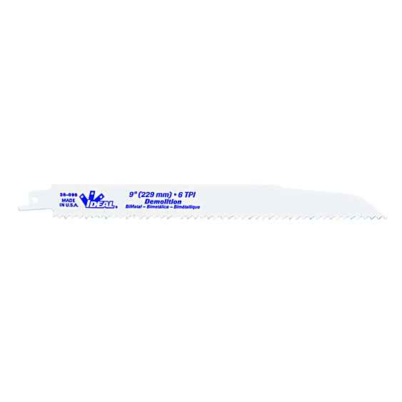 IDEAL Industries Recip. Blade, Demolition 9 x 7/8 x .062