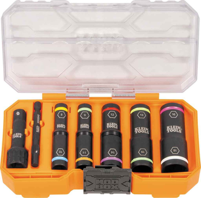 Klein Tools KNECT Flip-10 Heavy Duty Flip Impact Socket Set