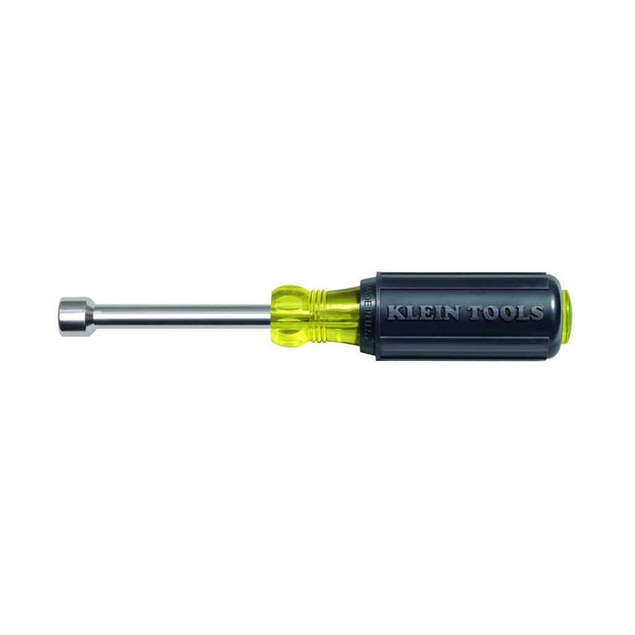 Klein Tools 7/16-Inch Cushion-Grip Nut Driver with 3-Inch Hollow Shaft