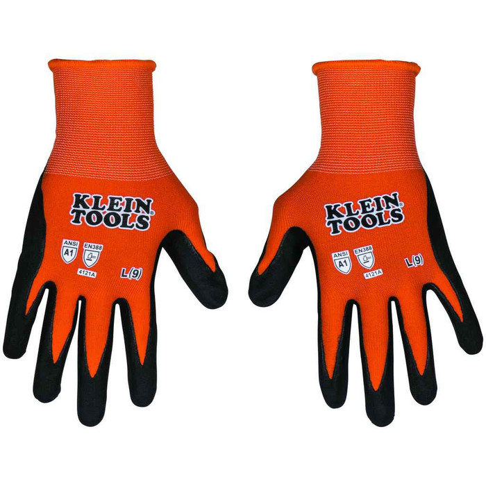 Klein Tools Knit Dipped Gloves, Cut Level A1, Touchscreen