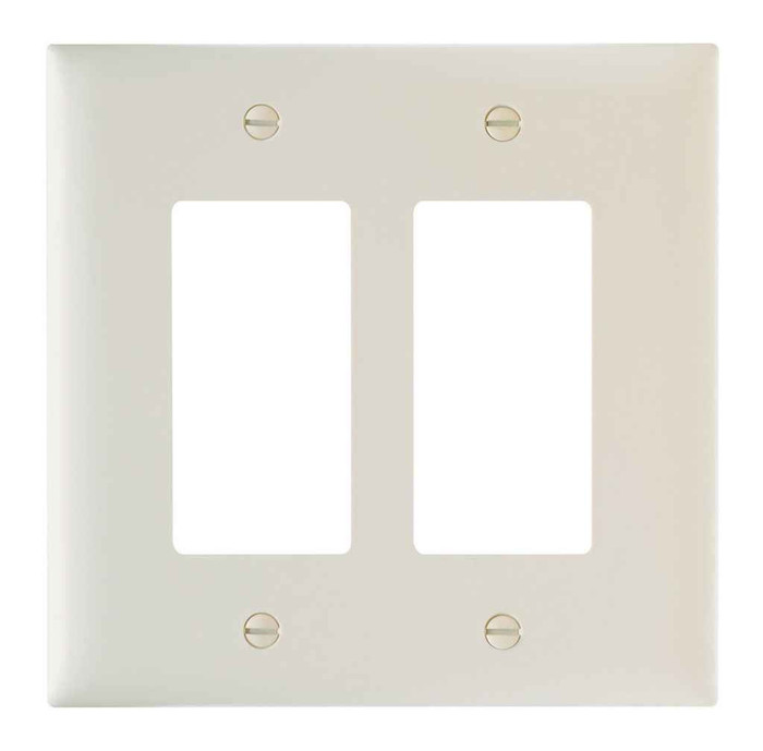 Pass & Seymour TradeMaster Jumbo 2-Gang Decorator Nylon Wall Plate