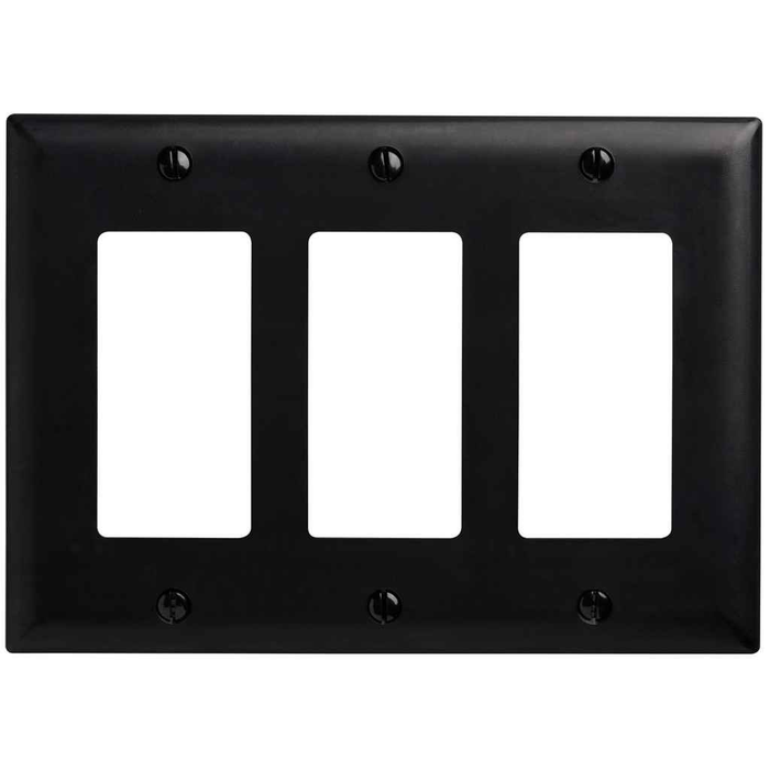 Pass & Seymour TP263 TradeMaster 3-Gang Nylon Decorator Wall Plate