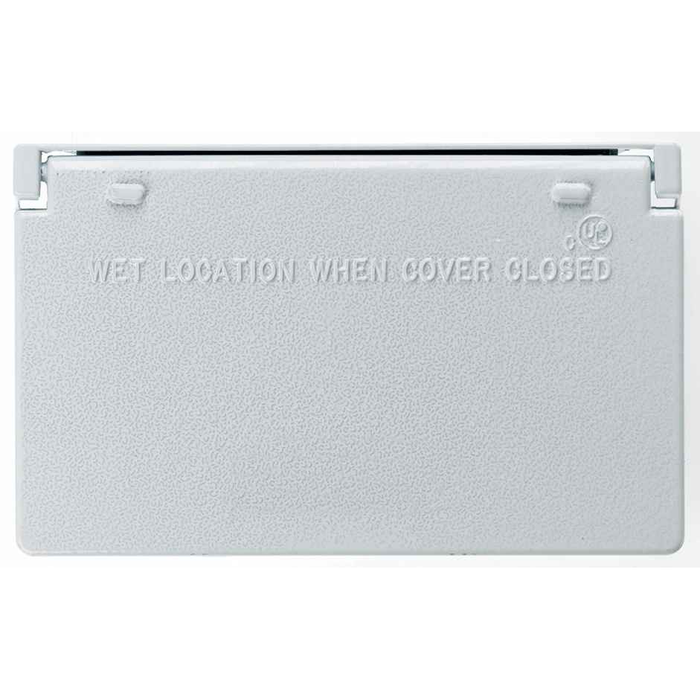 Pass & Seymour Self-Closing Cast Weatherproof Decorator/GFCI Cover, White