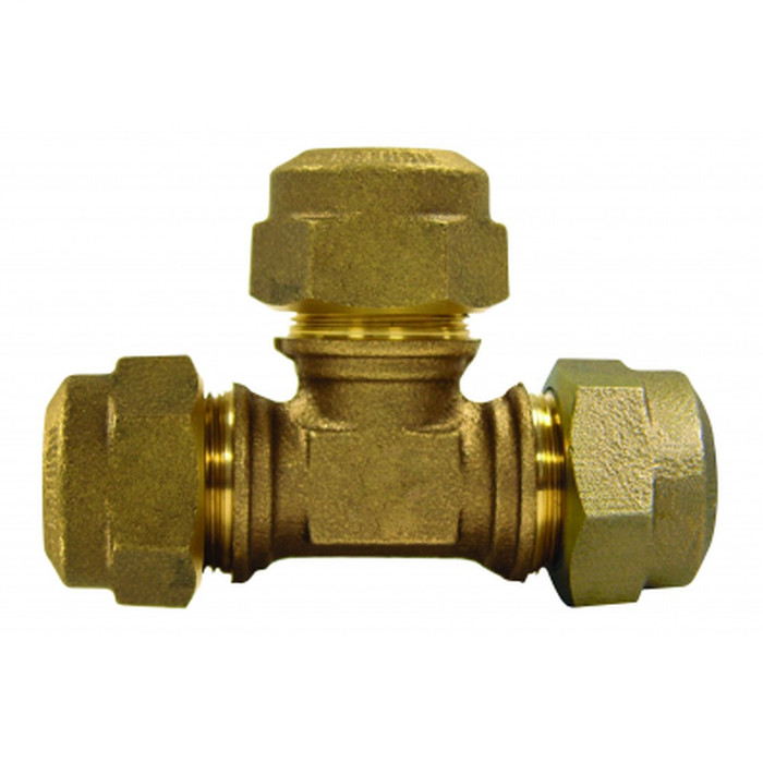 A.Y. McDonald 5182 No-Lead CTS Tee, Compression Fitting