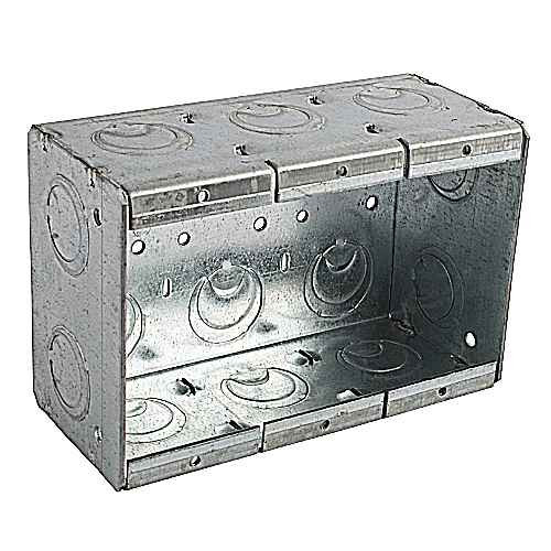 Steel City GCS Pre-Galvanized Steel Gang Cover, Toggle Switch