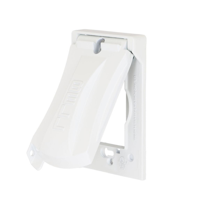 Bell MX1050 1-Gang Flip/Snap Weatherproof Cover, Aluminum