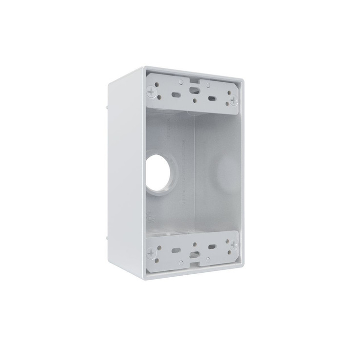 TAYMAC 1-Gang Weatherproof Wall Box, Three 3/4 in. Threaded Outlets
