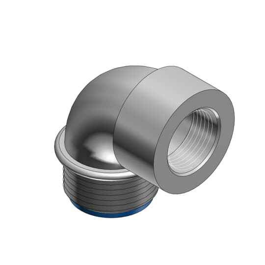 Thomas & Betts Nylon Insulated 90 Degree Short Elbow, Malleable Iron