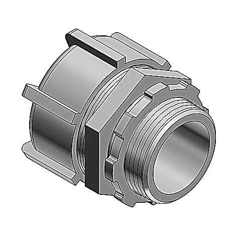 Thomas & Betts NPT Straight Aluminum Conduit Connector with Zinc Plating