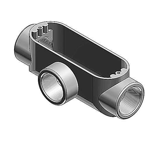 Thomas & Betts Type T Die Cast Aluminum Conduit Body with Weather Resistant Cover