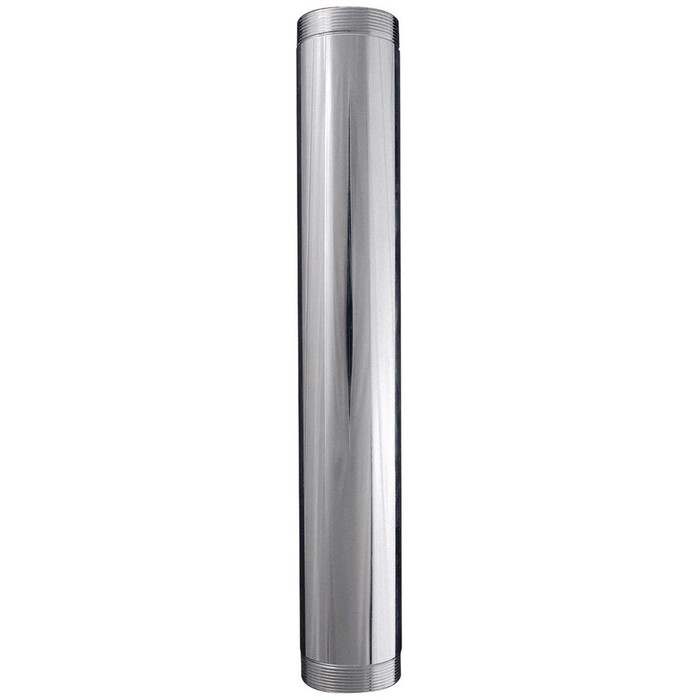 Sioux Chief 24029 Threaded Both-Ends Tubular Waste Tube, Chrome-Plated 20GA Steel