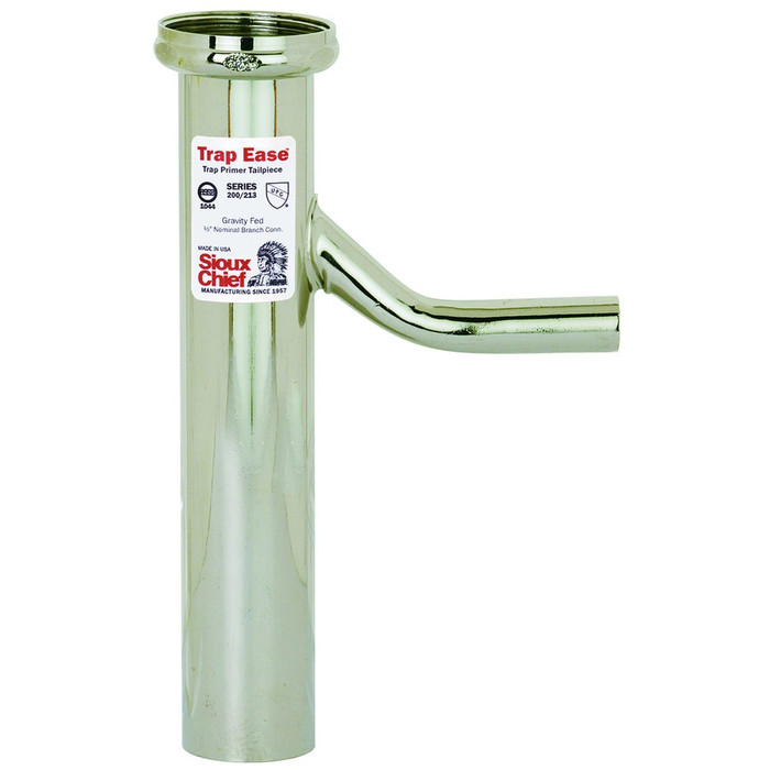 Sioux Chief 200092 Trap Primer Tailpiece, Chrome-Plated
