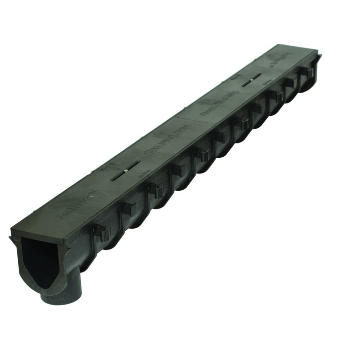 Sioux Chief 865-S FASTTRACK Sloped HDPE Trench Drain Channel with Cover