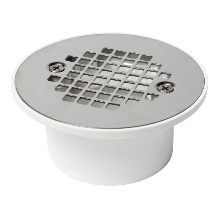 Sioux Chief 840-2P Big Mouth PVC Floor Drain with Stainless Steel Strainer