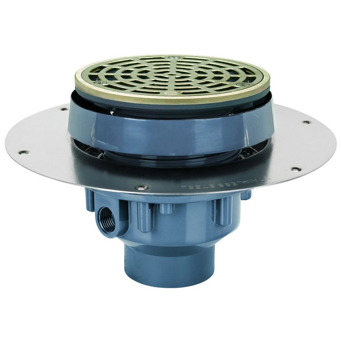 Sioux Chief 822-F2PNR Halo PVC Adjustable Floor Drain, Round