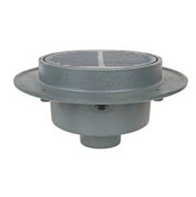 Sioux Chief 860-24IV Fat Max 4" No-Hub Cast Iron Floor Drain with R&G+VP