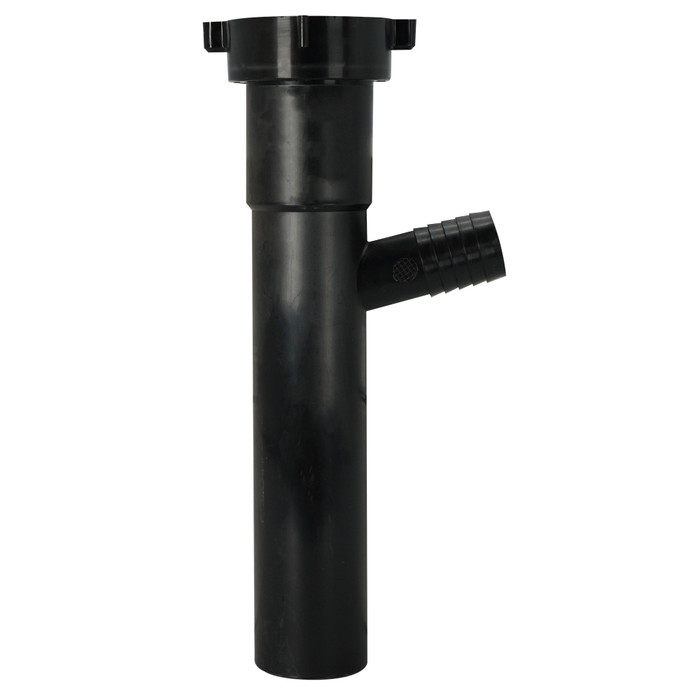 Sioux Chief 230-56160825 Dishwasher Tailpiece, 1-1/2" x 8" Direct Connect, Black with 3/4" DWBR