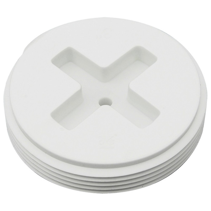 Sioux Chief 878 040 4" Slotted Polypropylene Cleanout Plug, Less Insert