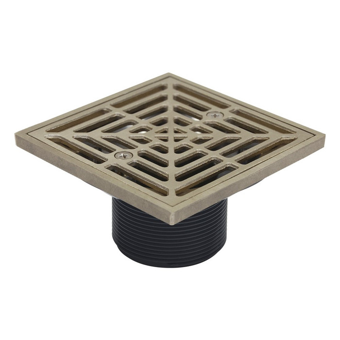 Sioux Chief 842-2LN Adjustable ABS Floor Drain, 2" with Nickel-Bronze Strainer