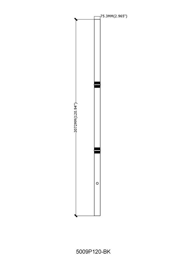 5009P120-BK Line Drawing