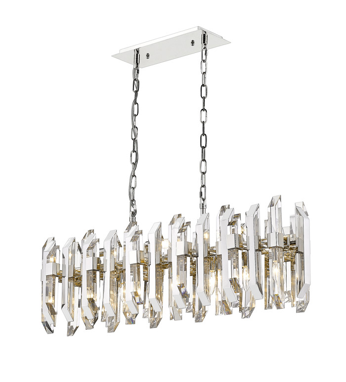 Z-Lite 4006-11L-PN Bova 11-Light Linear Chandelier