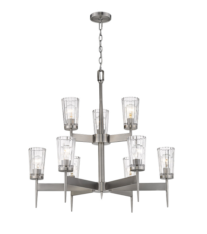 Z-Lite 1932-9AN Flair 9-Light Chandelier