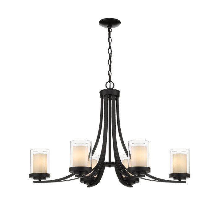 Z-Lite 426-6-MB Willow 6-Light Chandelier