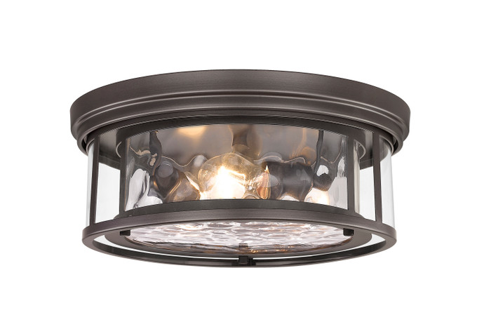 Z-Lite 493F3-BRZ Clarion 3-Light Flush Mount